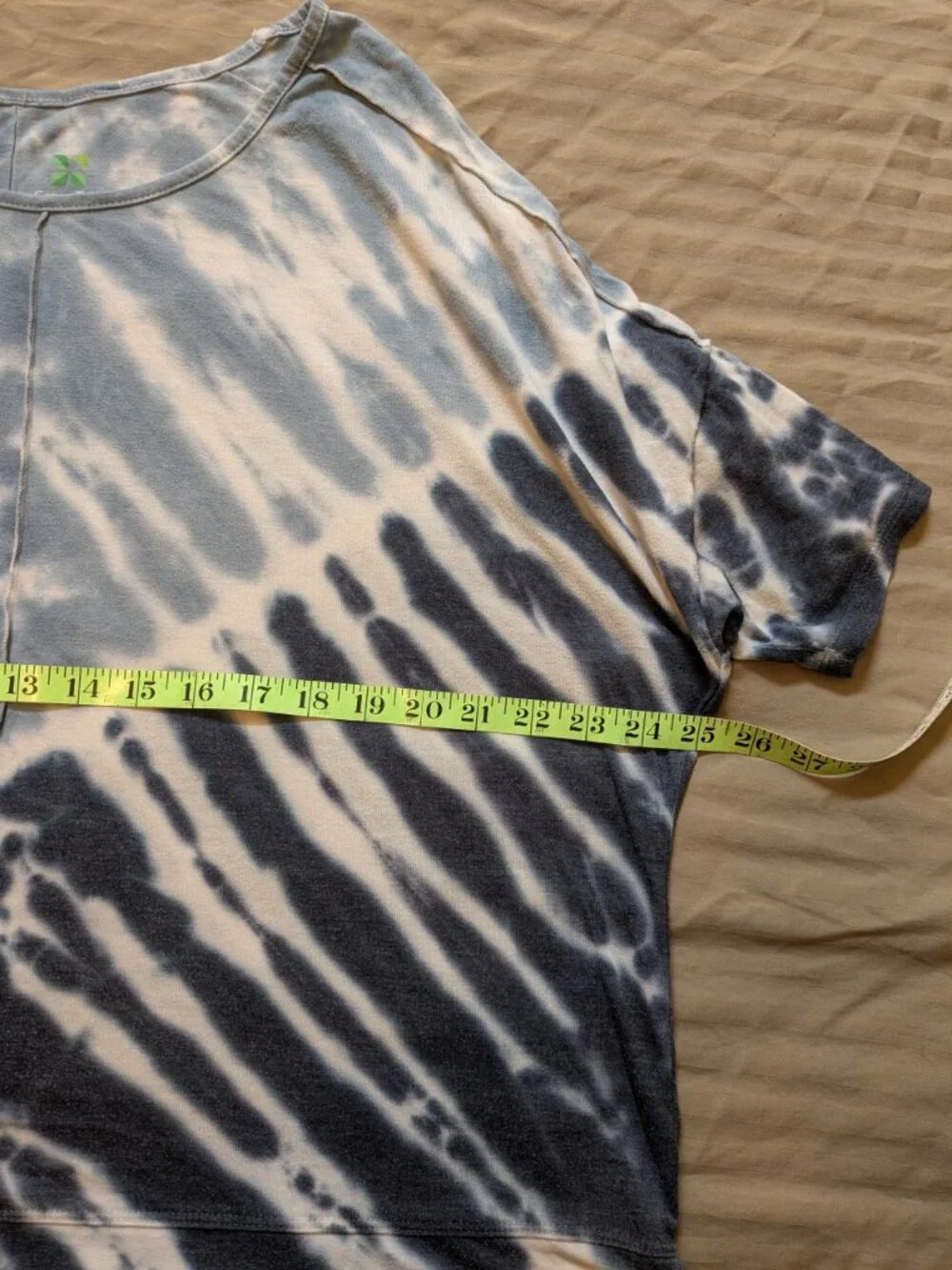 Green Tea Relaxed Fit Tie Dye T-shirt Size X-Large - Picture 3 of 6